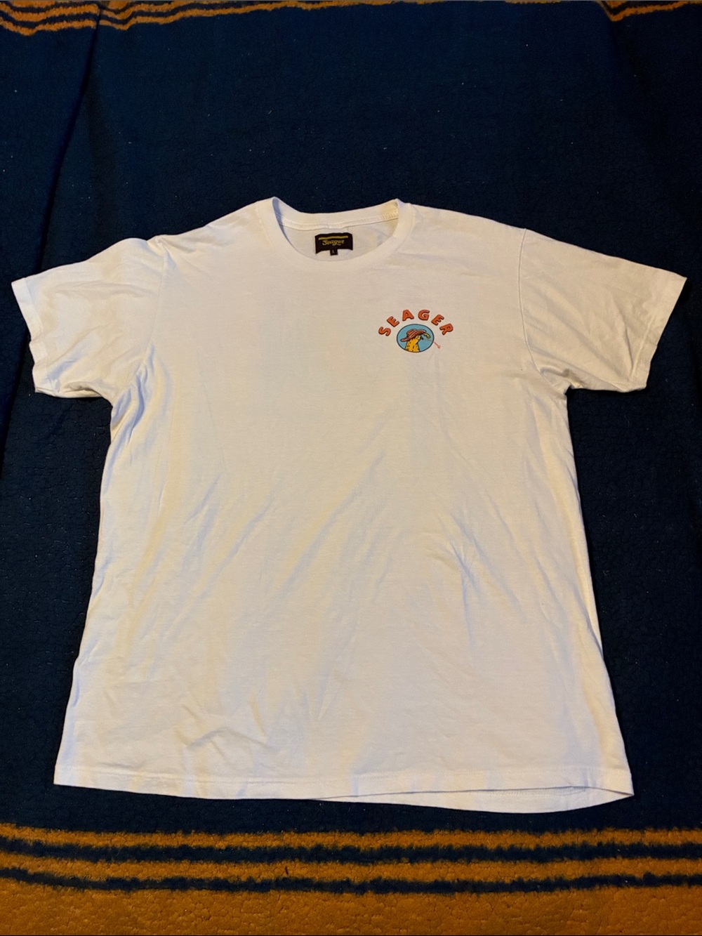 Seager Western Company t-shirt featuring a small "Russ" logo on the left chest
